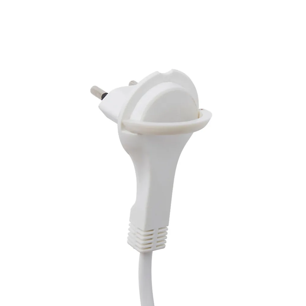 Diall Rallonge intérieur H03VVH2-F 2 x 0.75mm² 3m prise blanc