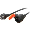 Zenitech Rallonge IP44 5m + clip fixation orange