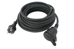 Diall Rallonge Électrique|Rallonge Électrique Et Enrouleur De Jardin-Rallonge électrique H07RNF 3G1 5mm² avec clapet 20m noir