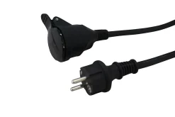 Diall Rallonge Électrique|Rallonge Électrique Et Enrouleur De Jardin-Rallonge électrique H07RNF 3G1 5mm² avec clapet 20m noir