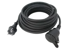 Diall Rallonge Électrique|Rallonge Électrique Et Enrouleur De Jardin-Rallonge électrique H07RNF 3G1 5mm² avec clapet 20m noir