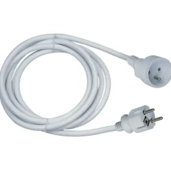 GAO Rallonge Électrique-Rallonge électrique - - 16A - Câble 5m - Blanc - Flexible - Durable