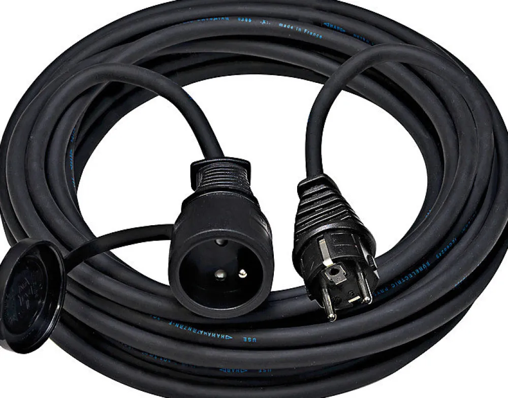 Brennenstuhl Professionalline Rallonge électrique 10 m câble H07RN-F 3G2,5 avec prise clapet IP44 - 3500 W