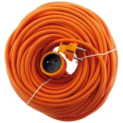 Zenitech Rallonge électrique Schuko 2P+T 25m - Orange -