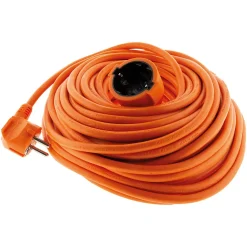 Zenitech Rallonge électrique Schuko 2P+T 25m - Orange -