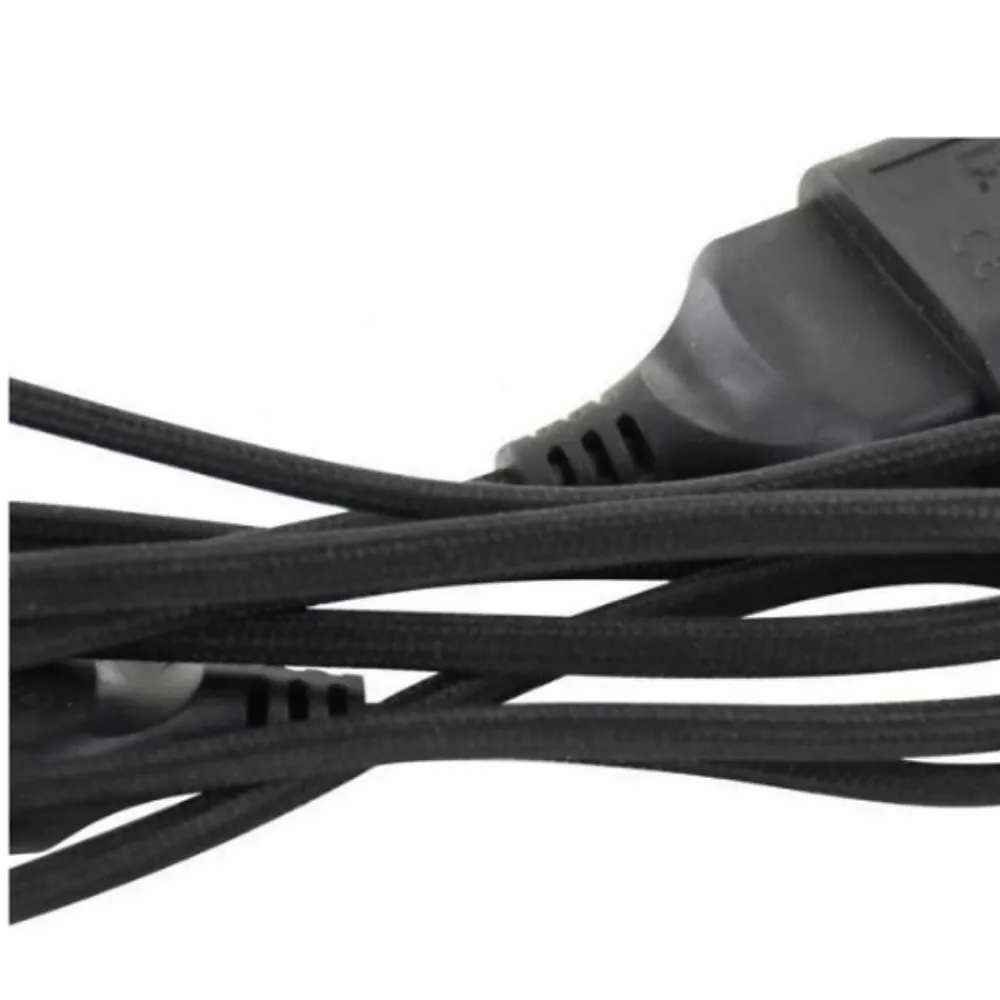 Chacon Rallonge Électrique-Rallonge électrique textile 1.5m - Noir -