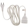 Zenitech Rallonge Électrique-Rallonge 3m - HO3VVH2F 2x0,75mm² 6A - blanc -