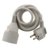 Zenitech Rallonge Électrique-Rallonge 1,90m - HO3VVH2F 2x0,75mm² 6A - blanc -