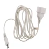 Zenitech Rallonge Électrique-Rallonge 2m - HO3VVH2F 2x0,75mm² 6A - blanc -