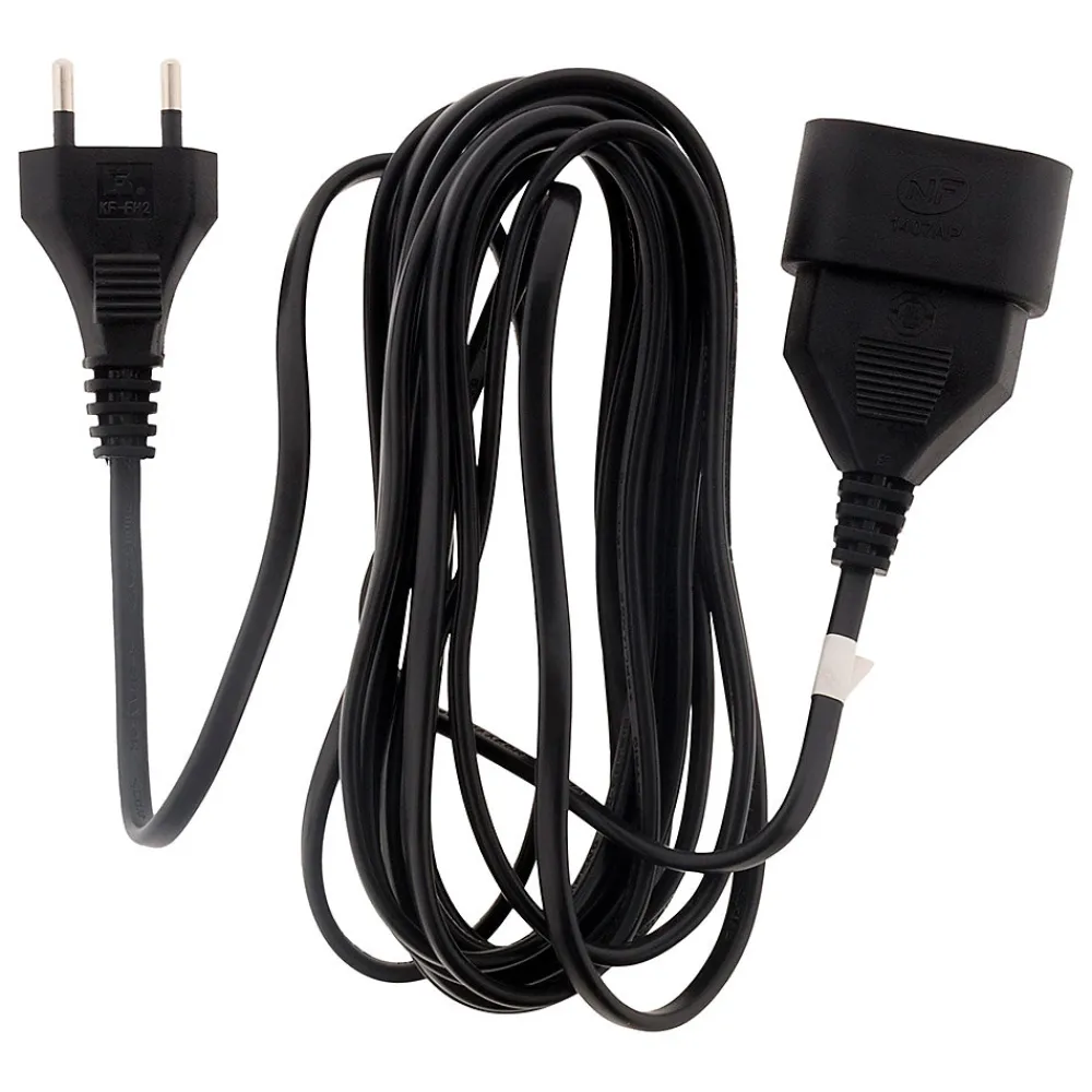 Zenitech Rallonge 2m - HO3VVH2F 2x0,75mm² 6A - noir -
