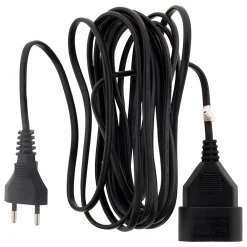 Zenitech Rallonge 2m - HO3VVH2F 2x0,75mm² 6A - noir -