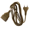 Zenitech Rallonge Électrique-Rallonge 3m - HO3VVH2F 2x0,75mm² 6A - or -
