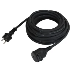 Diall Rallonge Électrique|Rallonge Électrique Et Enrouleur De Jardin-Rallonge noire H05VVF 3G1 5mm² 10m avec clapet