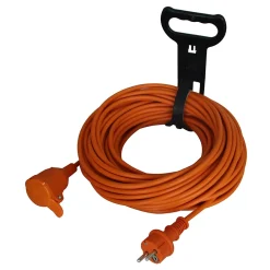 Diall Rallonge orange H05VVF 3G1 5mm² 40m avec clapet