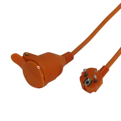 Diall Rallonge orange H05VVF 3G1 5mm² 40m avec clapet