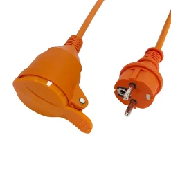 Diall Rallonge orange H05VVF 3G1 5mm² 40m avec clapet