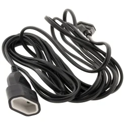 Zenitech Rallonge Électrique-Rallonge Schuko HO5VV-F 3G1,5mm² 10m - noir -