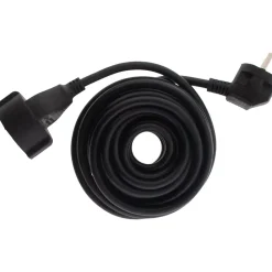 Zenitech Rallonge Électrique-Rallonge Schuko HO5VV-F 3G1,5mm² 10m - noir -