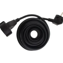 Zenitech Rallonge Électrique-Rallonge Schuko HO5VV-F 3G1,5mm² 5m - noir -
