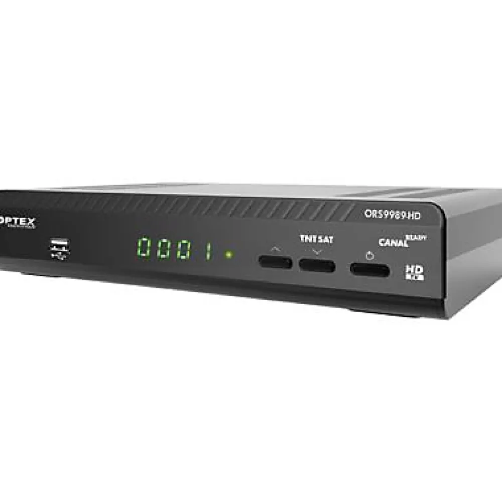 Optex Décodeur Tnt, Télécommande Et Transmetteur-Récepteur TNT satellite TNTSAT Haute Déf. ORS 9989-HD