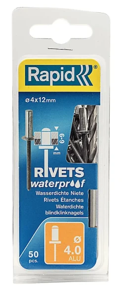 Rapid Rivet-Rivets étanches Ø4.0x12mm aluminium
