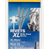 Rapid Rivets XL Ø4 x 18mm Aluminium, 40 pièces