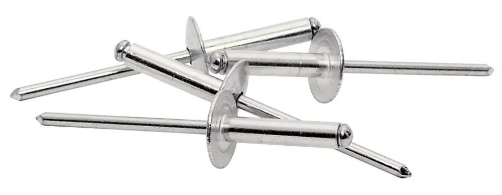 Rapid Rivets XL Ø4 x 18mm Aluminium, 40 pièces