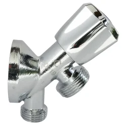Somatherm for you Alimentation Pour Machine À Laver-Robinet à clapet pour alimenter une machine à laver Entrée Mâle 1/2" - Sortie Mâle 3/4" en parallèle