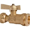 Comisa Robinet d'arrêt à boisseau sphérique - F 1' - Diamètre 25 mm - Avant et après compteur d'eau - Pour tube PE - Ravani