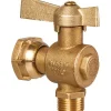 Comisa Robinet d'arrêt équerre à boisseau sphérique - M 3/4' - F 3/4' - Avant et après compteur d'eau - Ravani
