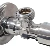 Somatherm for you Alimentation Pour Machine À Laver-Robinet d'arrêt équerre sous-lavabo long, Mâle 15/21 - Mâle 12/17