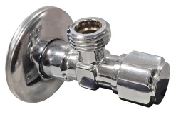 Somatherm for you Alimentation Pour Machine À Laver-Robinet d'arrêt équerre sous-lavabo long, Mâle 15/21 - Mâle 12/17
