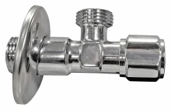 Somatherm for you Alimentation Pour Machine À Laver-Robinet d'arrêt équerre sous-lavabo long, Mâle 15/21 - Mâle 12/17