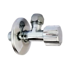 Somatherm for you Alimentation Pour Machine À Laver-Robinet d'arrêt équerre sous-lavabo long, Mâle 12/17 - Tube cuivre Ø10 mm