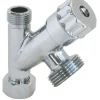 Somatherm for you Alimentation Pour Machine À Laver-Robinet de piquage à double sortie équerre pour raccord 2 machines à laver