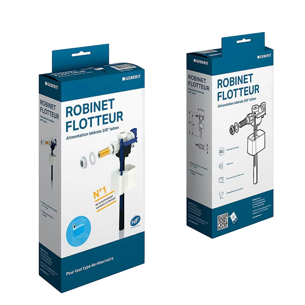 Geberit Flotteur Chasse D'Eau-Robinet flotteur à alimentation latérale 3/8"