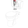 Wirquin Flotteur Chasse D'Eau-Robinet flotteur bas télescopique laiton Jollyfill 3/8