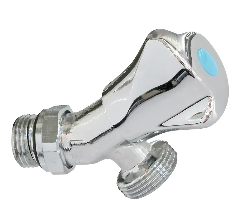 Somatherm for you Robinet orientable à sortie inclinée pour machine à laver Entrée Mâle 1/2" - Sortie Mâle 3/4"