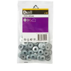 Diall Rondelle pour tôle acier au carbone ø 5,5x16mm - 50 pièces