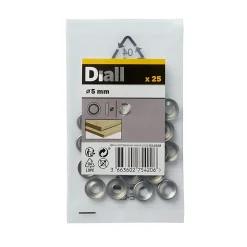 Diall Rondelle-Rondelles cuvettes en acier inoxydable A2 ø 5mm - 25 pièces
