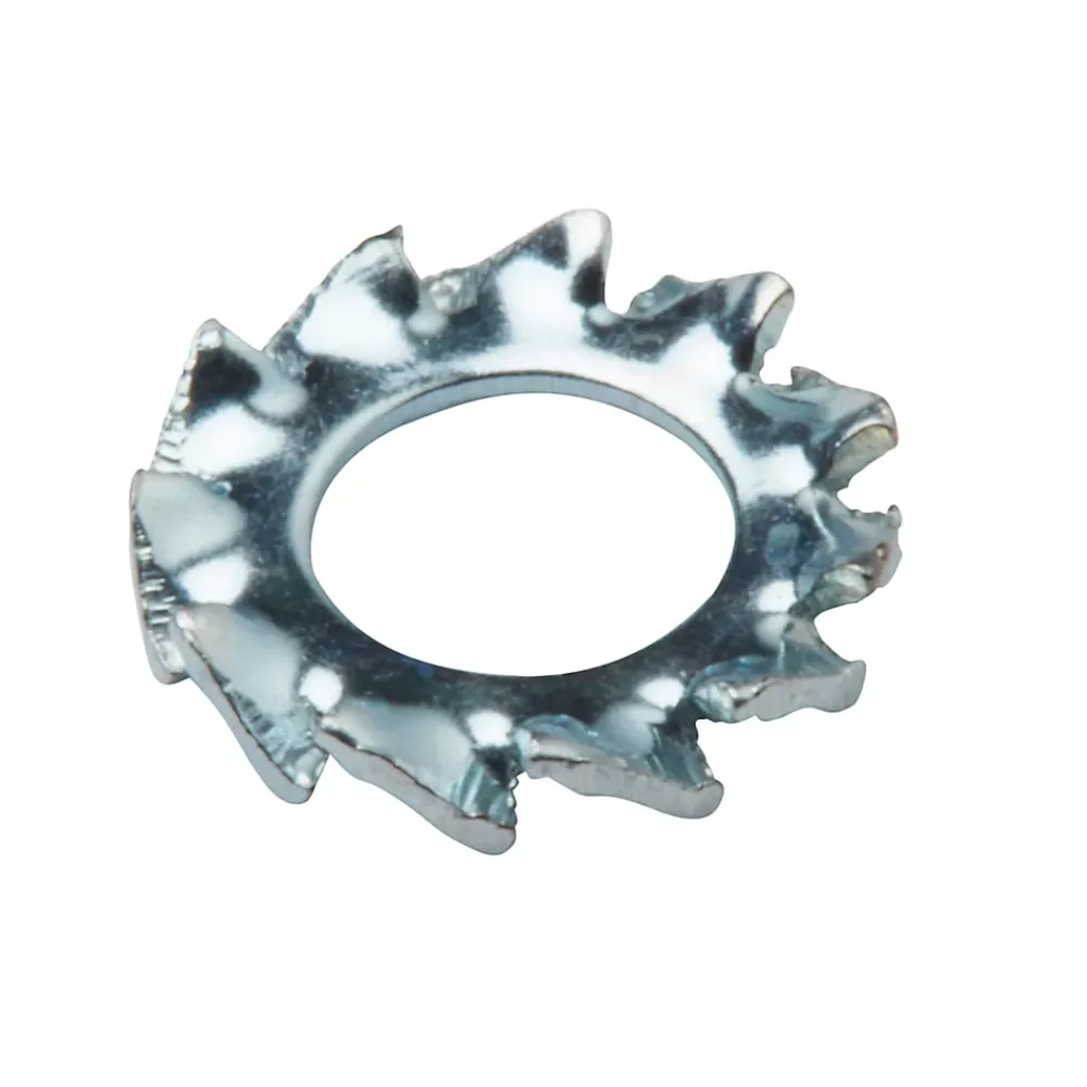 Diall Rondelle-Rondelles dentelée en acier au carbone ø 4mm - 10 pièces