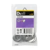 Diall Rondelle-Rondelles plates de taille moyenne en acier inoxydable A2 ø 12mm - 10 pièces
