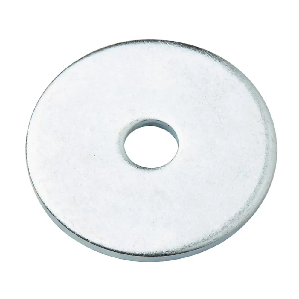 Diall Rondelles plates larges de réparation en acier au carbone ø 10mm - 10 pièces