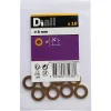 Diall Rondelle-Rondelles plates étroites en laiton ø 8mm - 10 pièces