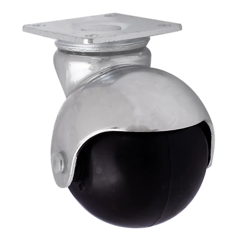 Roulette Et Roue-Roulette bille pivotante sans frein ø50 mm, plaque, charge max 40kg