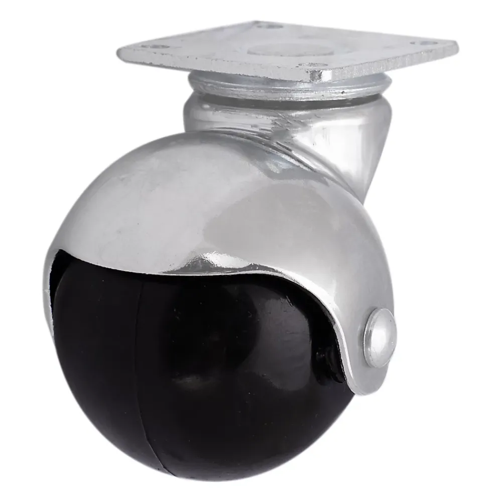 Roulette Et Roue-Roulette bille pivotante sans frein ø50 mm, plaque, charge max 40kg