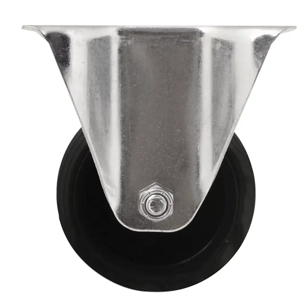 Roulette Et Roue-Roulette fixe noire ø8 cm, charge max 70 kg