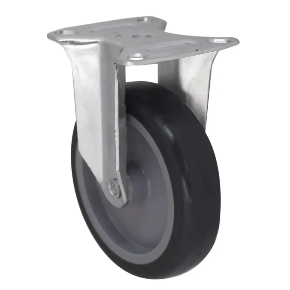 Roulette Et Roue-Roulette fixe à platine fixe ø 10 cm, charge max 70 kg