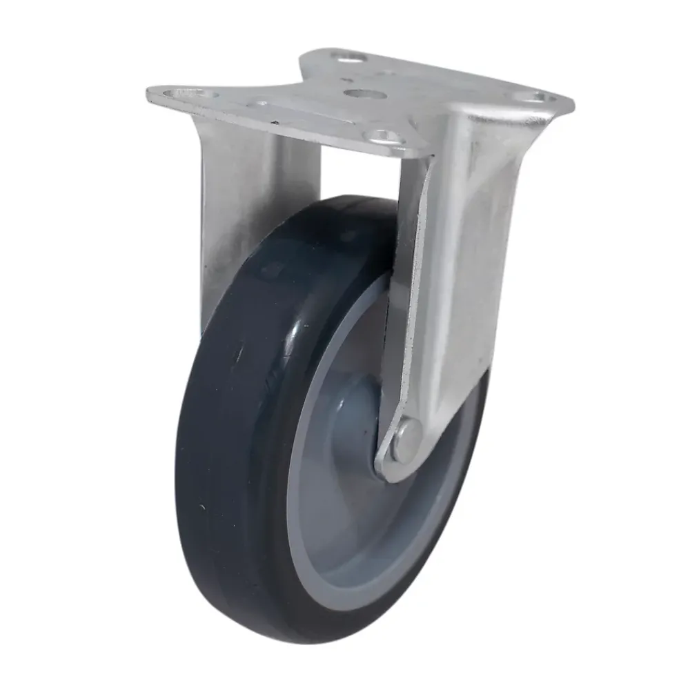 Roulette Et Roue-Roulette fixe à platine fixe ø 10 cm, charge max 70 kg