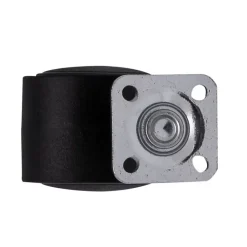 Roulette Et Roue-Roulette jumelée pivotante noire ø3.5 cm, charge max 30 kg